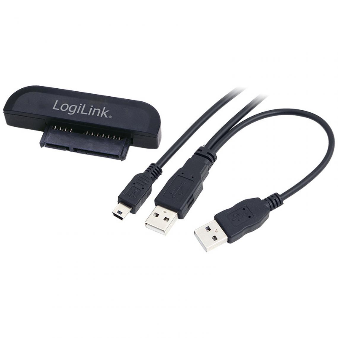 Logilink - LogiLink Câble adaptateur USB 2.0 - SATA, USB A mâle - SATA () - Hub