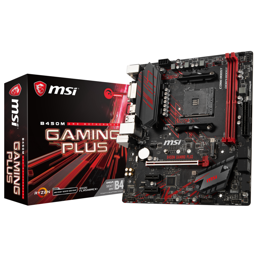 Msi - AMD B450 GAMING PLUS - Micro-ATX - Carte mère AMD