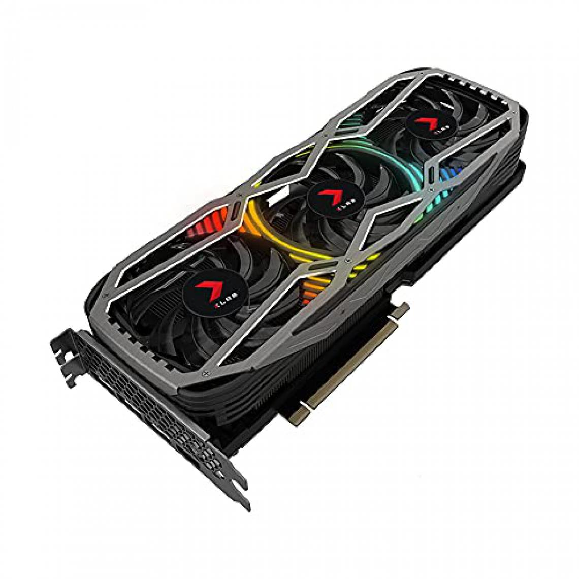 PNY - GeForce RTX 3070 8Go XLR8 Gaming GeForce RTX 3070 8Go XLR8 Gaming REVEL EPIC-X RGB Triple Fan LHR - Carte Graphique NVIDIA