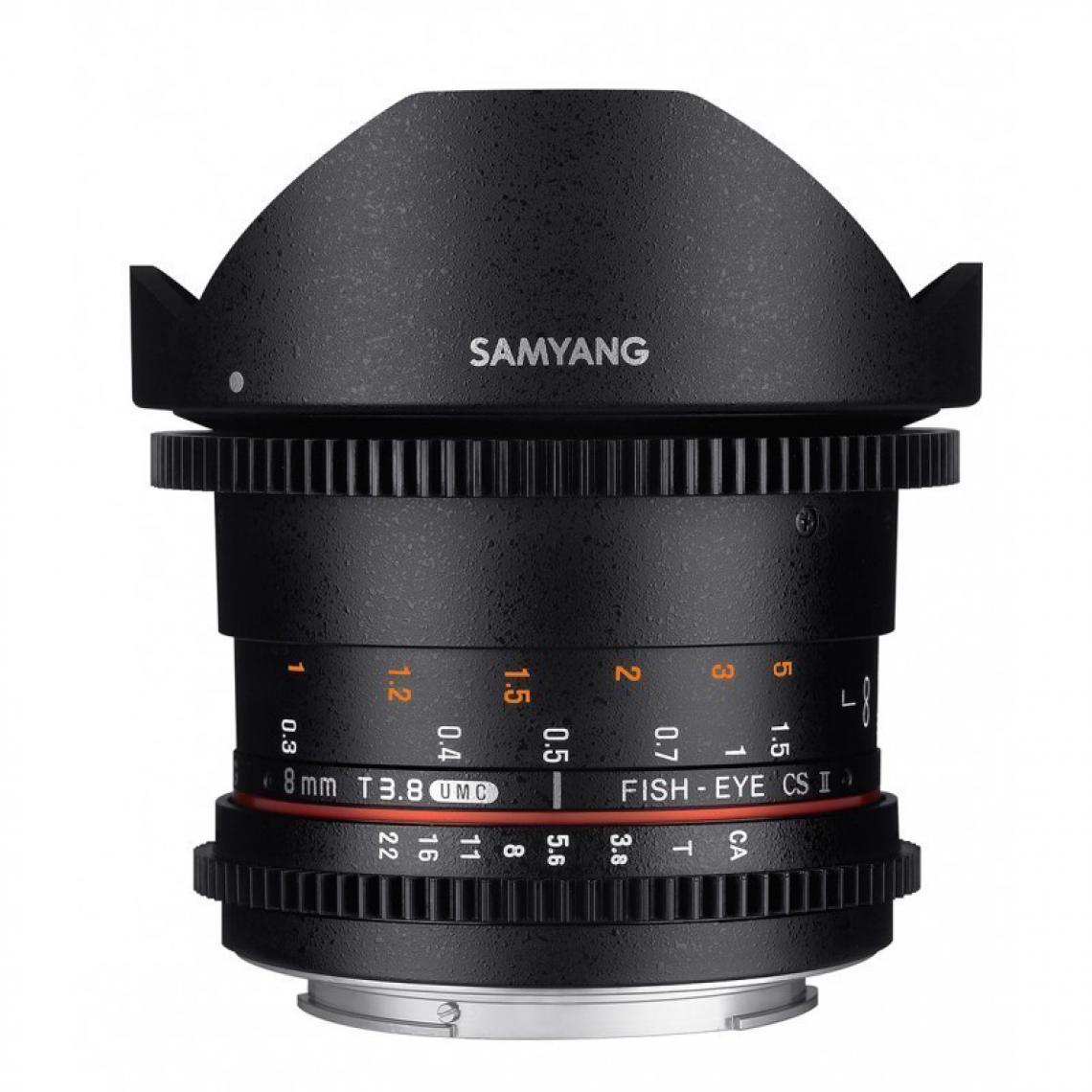 Samyang - SAMYANG Objectif vidéo 8mm T3.8 Fisheye VDSLR II Sony E - Objectif Photo