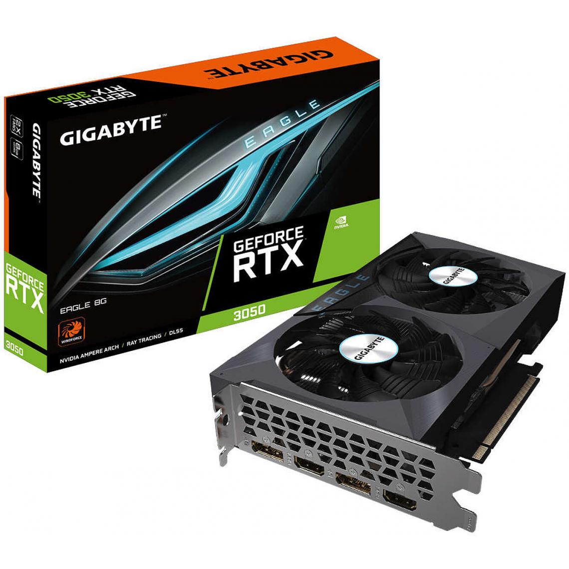 Gigabyte - GeForce RTX 3050 EAGLE 8G - Carte Graphique NVIDIA