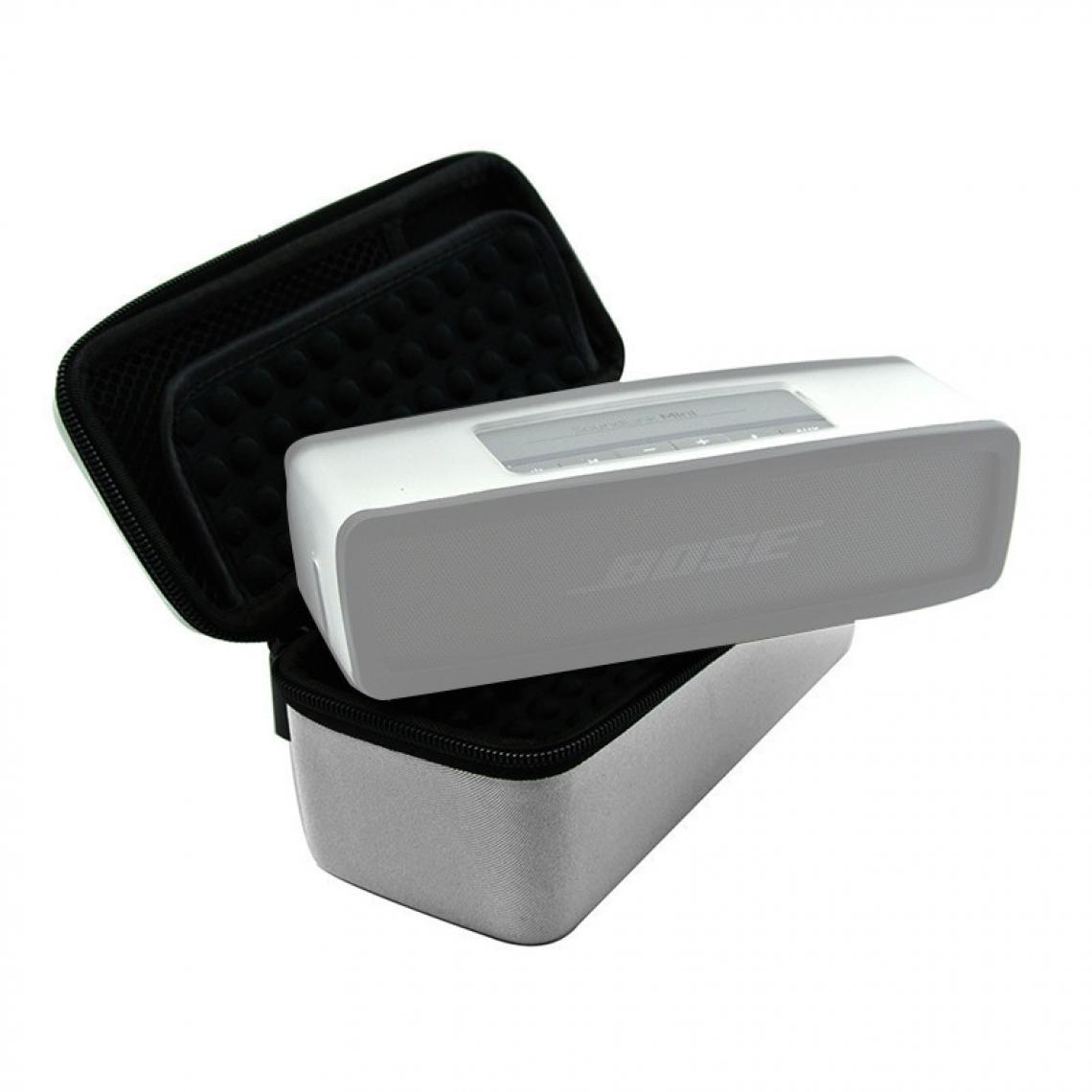 Wewoo - Sac de rangement pour boîte de protection haut-parleur de gel de silice en nylon portable BOSE SoundLink Mini gris argenté - Enceintes Hifi