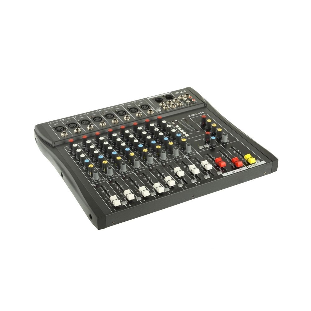 Wewoo - Table de mixage Console de professionnelle 8 canaux et voies auxiliaires Plus Processeur d'effets - Tables de mixage