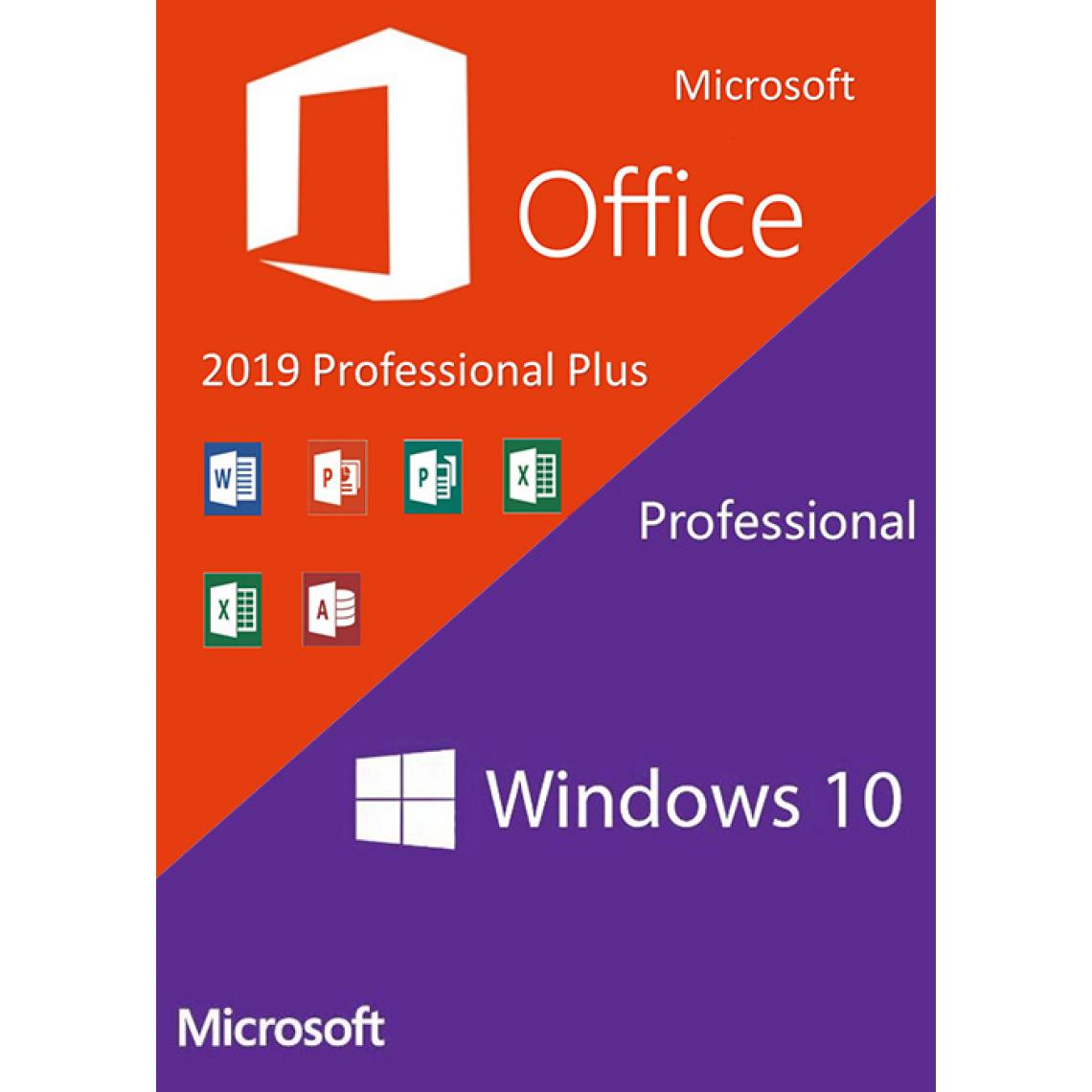 Microsoft - SUPER PACK ACTIVATION Windows 10 PRO + Office 2019 Pro Plus en téléchargement ! - Windows 10