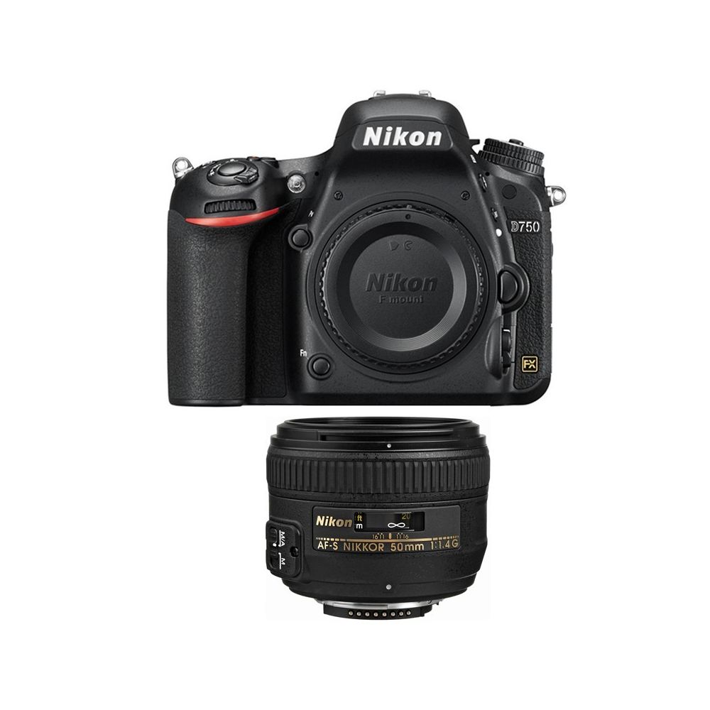 Nikon - PACK NIKON D750 + 50 f/1.4 G - Reflex professionnel