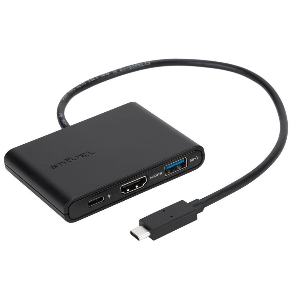 Targus - ACA929EU - Adaptateur USB-C HDMI/USB-C/USB-A - Noir - Câble USB