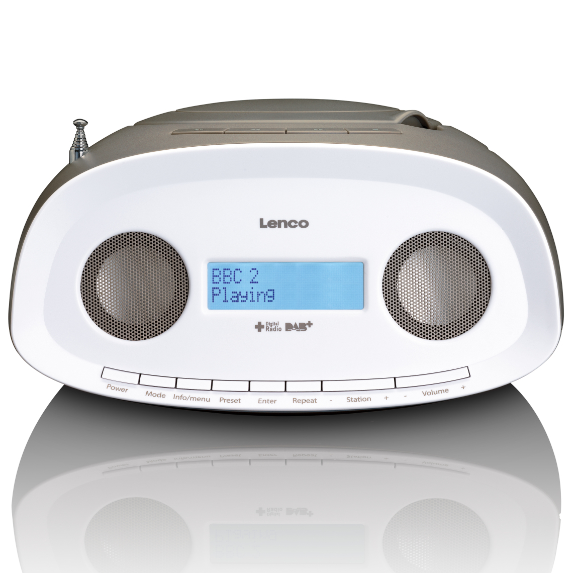 Lenco - DAB+ boombox FM avec CD, MP3, USB SCD-69TP Blue-Taupe - Radio