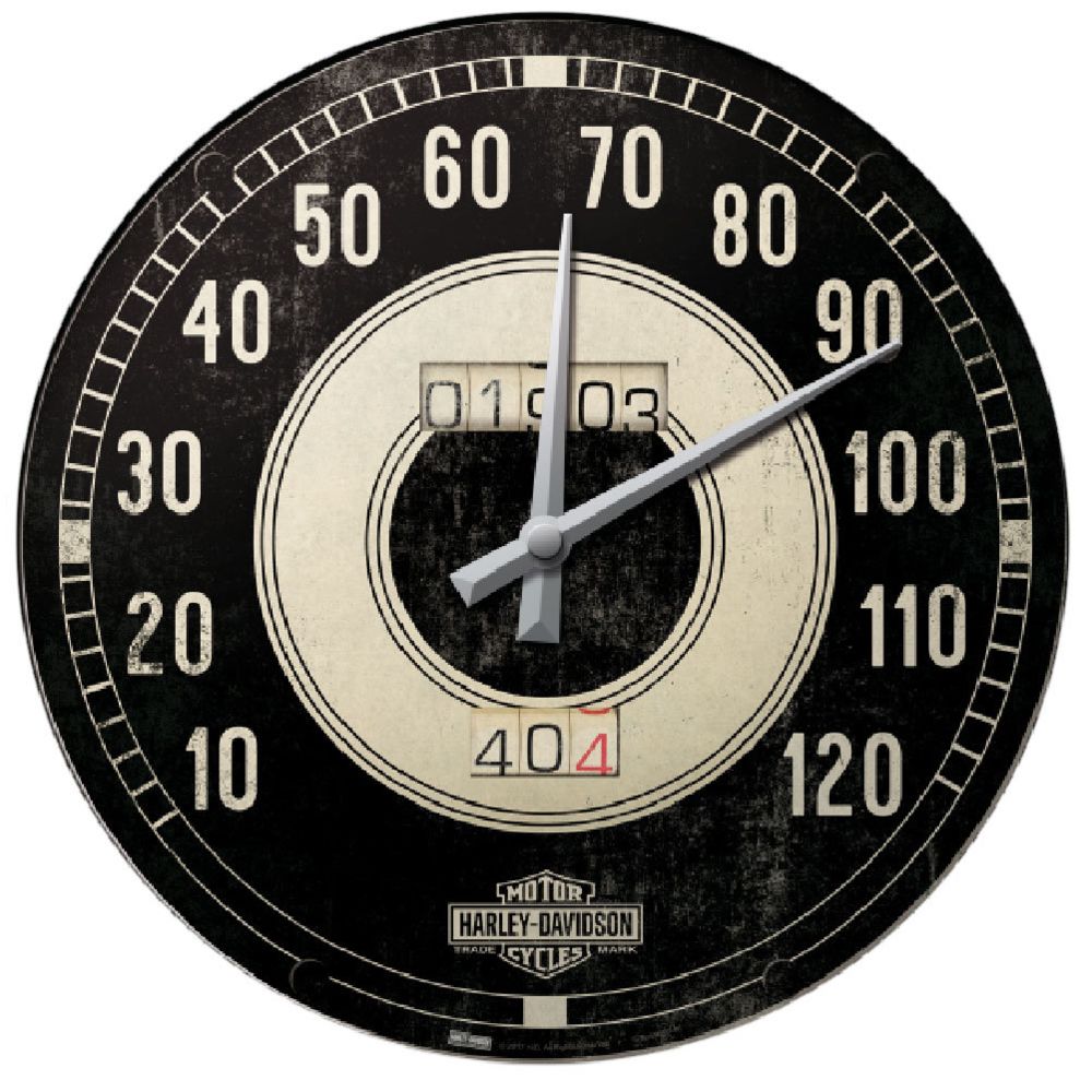 Nostalgic Art - Grande Pendule à suspendre Harley Davidson - Horloges, pendules