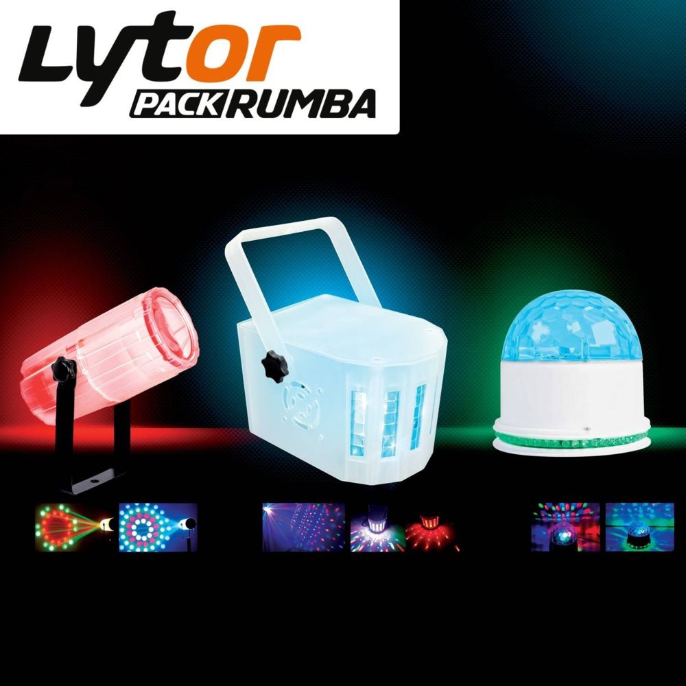 Lytor - Set de 3 jeux de lumière à LED spécial petites animations LYTOR RUMBA - Packs DJ