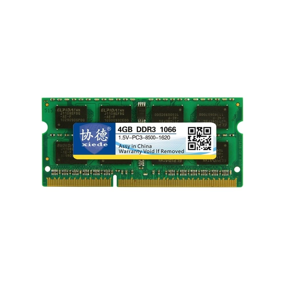 Wewoo - Mémoire vive RAM DDR3 1066 MHz 4GB 1.5V Module de à compatibilité totale pour ordinateur portable - RAM PC Fixe