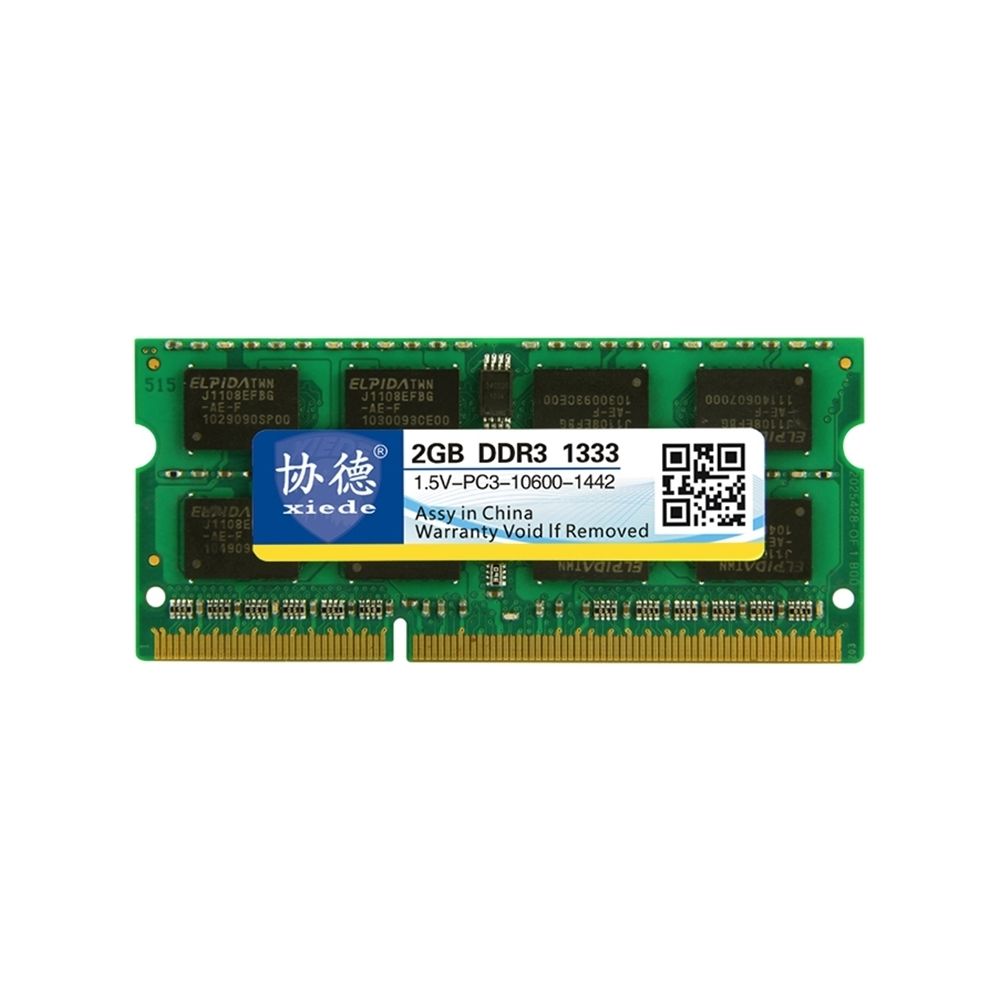 Wewoo - Mémoire vive RAM DDR3 1333 MHz 2GB 1.5V Module de à compatibilité totale pour ordinateur portable - RAM PC Fixe