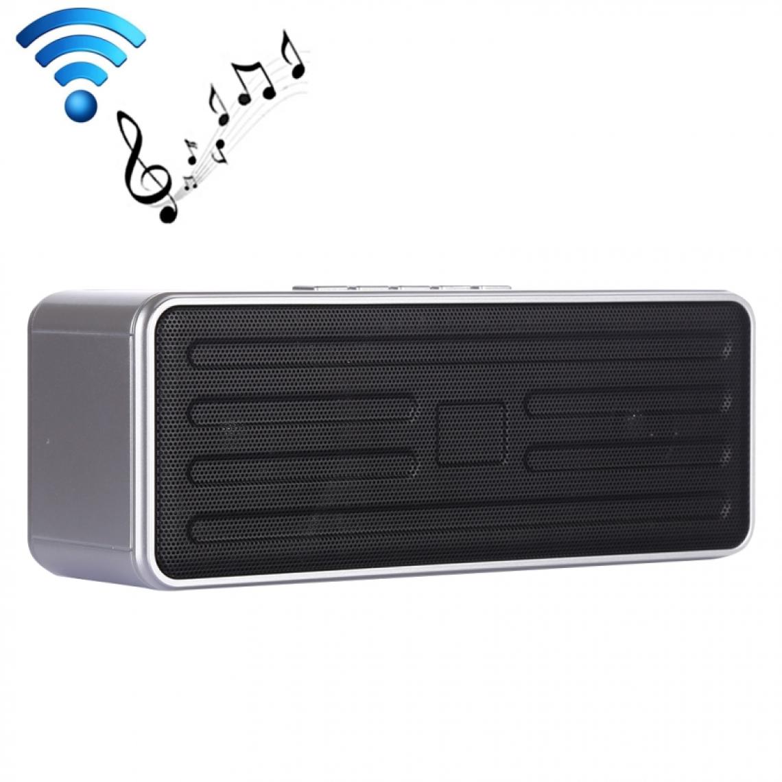 Wewoo - Enceinte Bluetooth Haut-parleur portable LN-24 DC 5V 1A avec appel mains libressupport USB et carte Micro SD & Aux 3,5 mm Argent - Enceintes Hifi
