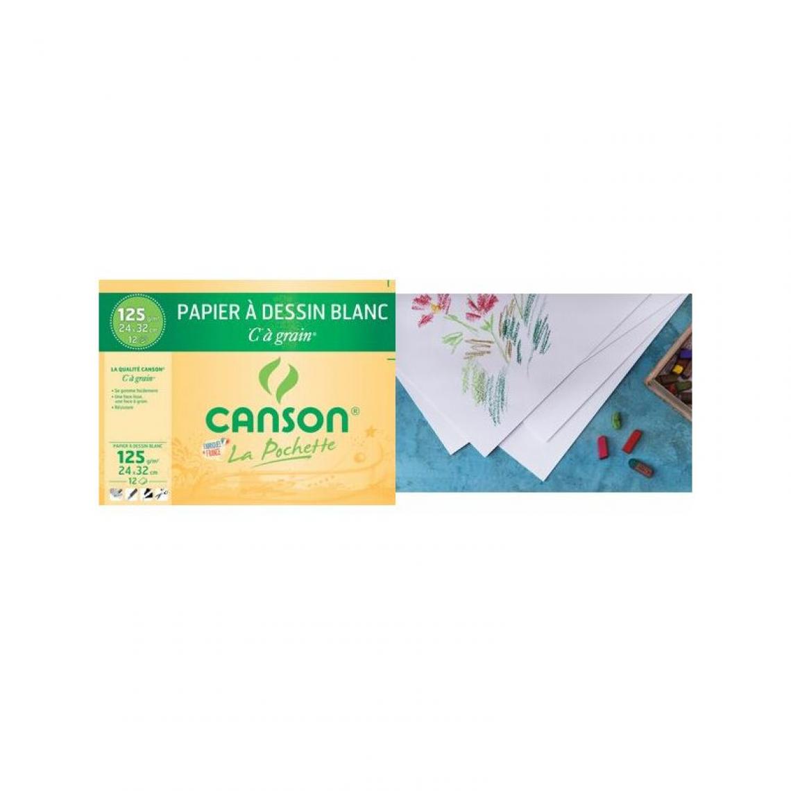 Canson - CANSON Papier à dessin 'C' à grain, A3, 224 g/m2 () - Papier