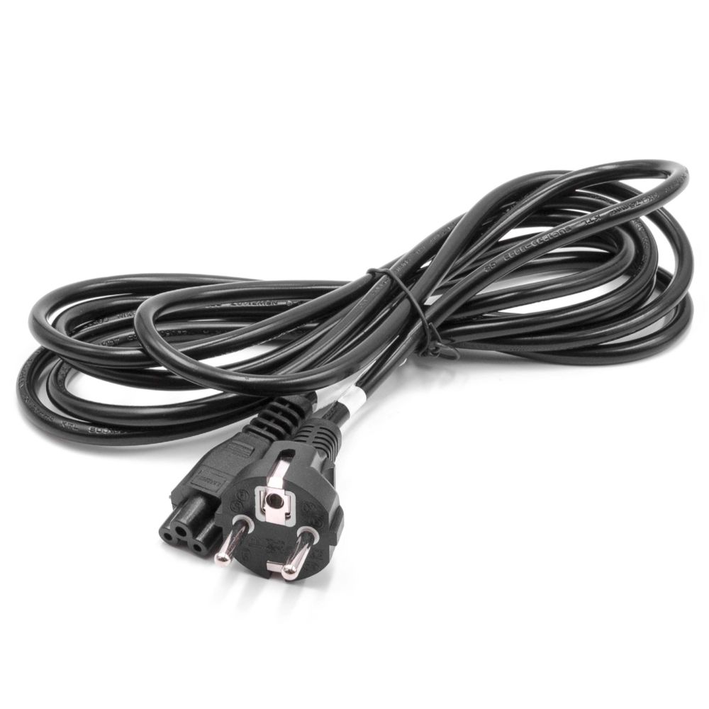 Vhbw - vhbw Câble d'alimentation cordon électrique Schuko Secteur Prise C5 en trèfle Mickey Mouse 3m pour PC portable, Monitor, Imprimante - Accessoires alimentation