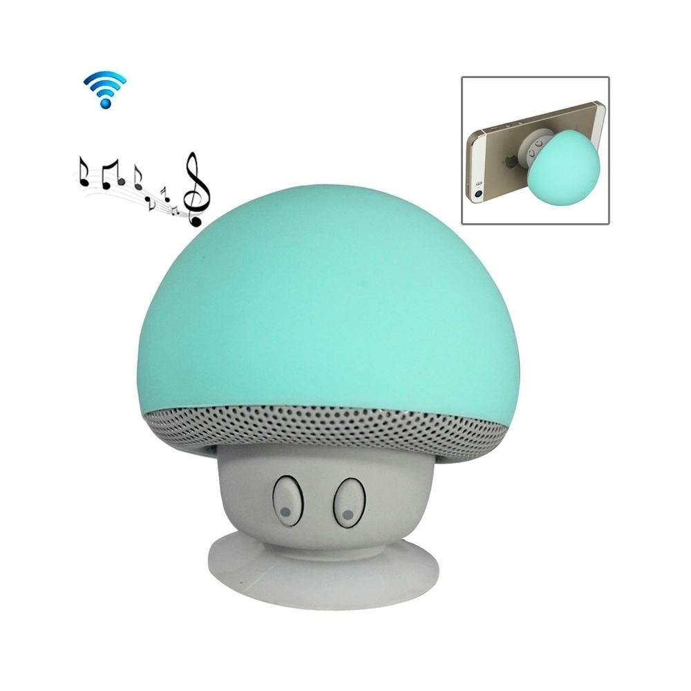Wewoo - Enceinte Bluetooth d'intérieur vert Haut-parleur en forme de champignon, avec support d'aspiration - Enceinte PC