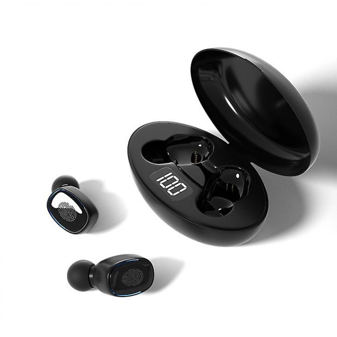 Universal - Casque Bluetooth sans fil avec microphone pour Samsung (noir) - Micro-Casque