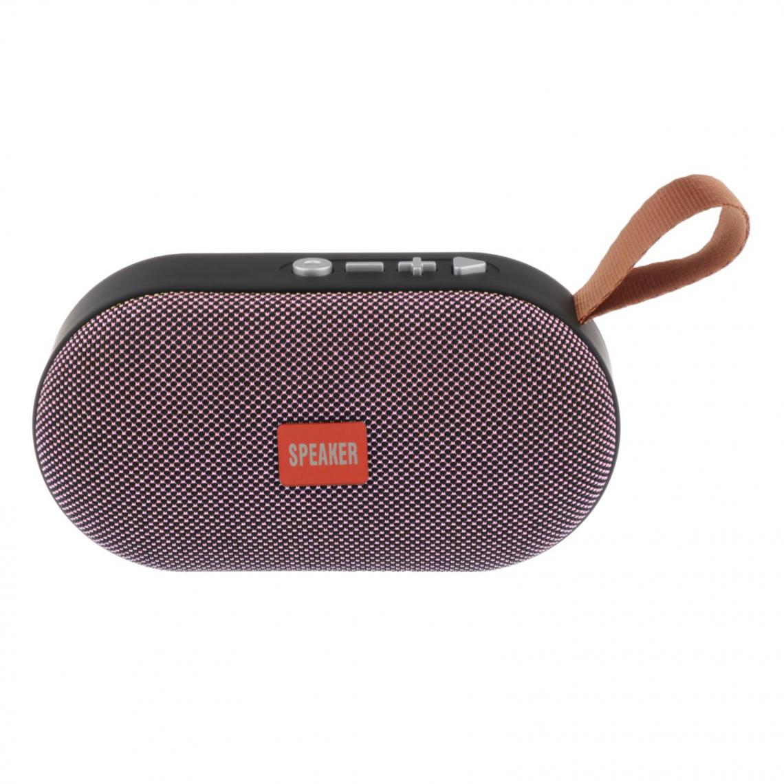 marque generique - T7 Mini Haut-parleur Bluetooth Portable IPX5 TF AUX USB FM Pour Voyage Noir - Barre de son