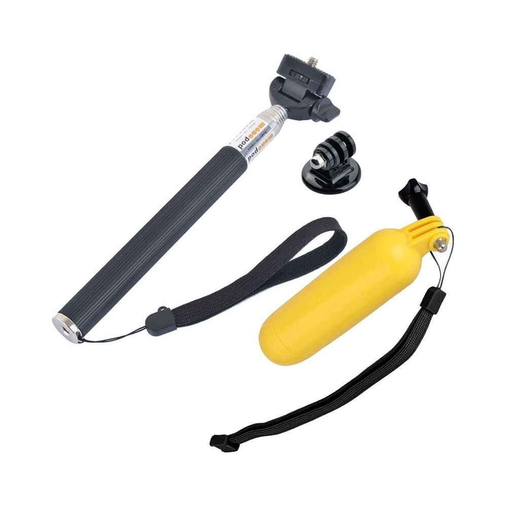 Wewoo - Kit d'accessoire pour Set 3 en 1 Gopro HERO4 / 3 + / 3/2/1 / SJ4000 Selfie Stick + Trépied flottant Bobber - Caméras Sportives