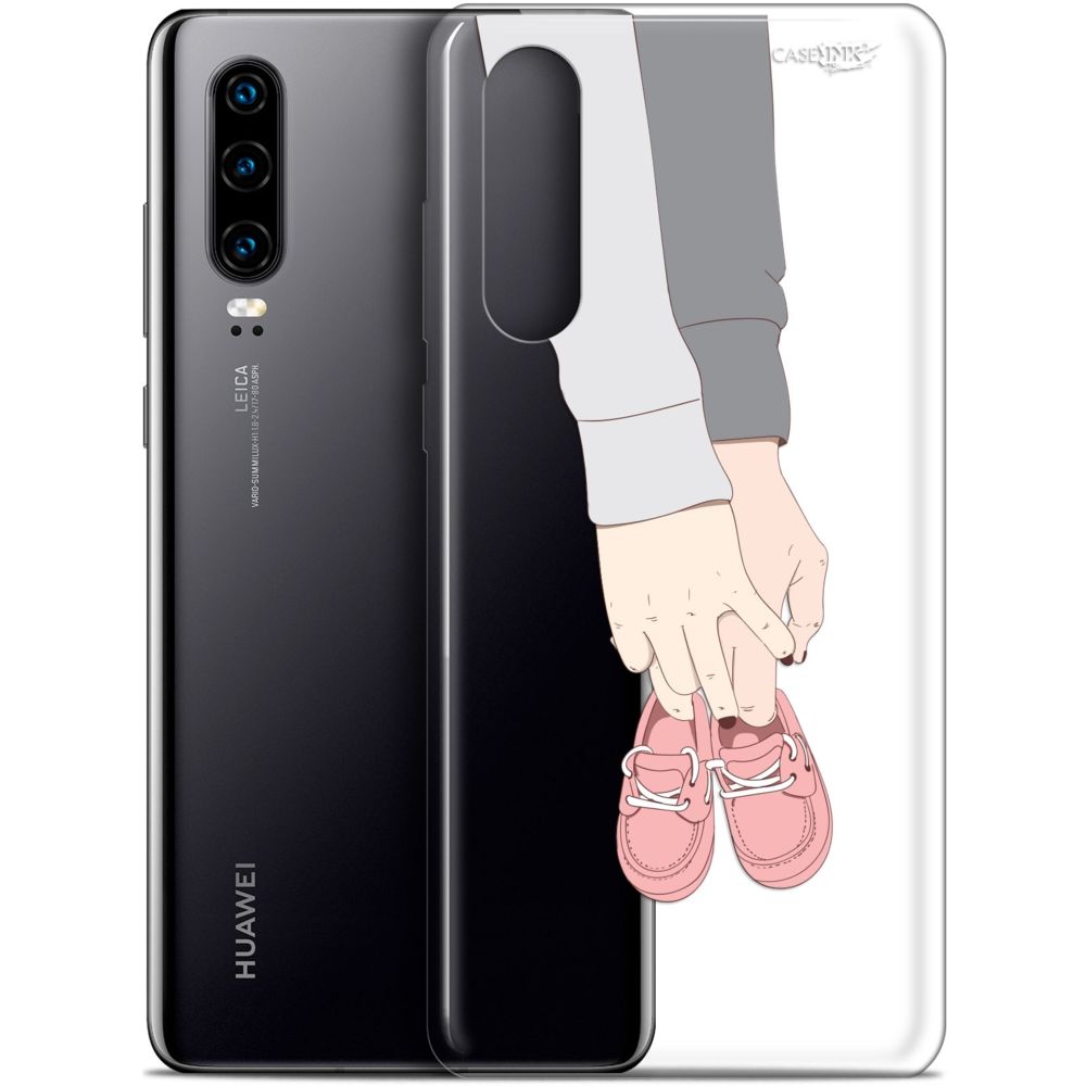 Caseink - Coque arrière Huawei P30 (6.1 ) Gel HD [ Nouvelle Collection - Souple - Antichoc - Imprimé en France] A Deux Mon Bébé - Coque, étui smartphone