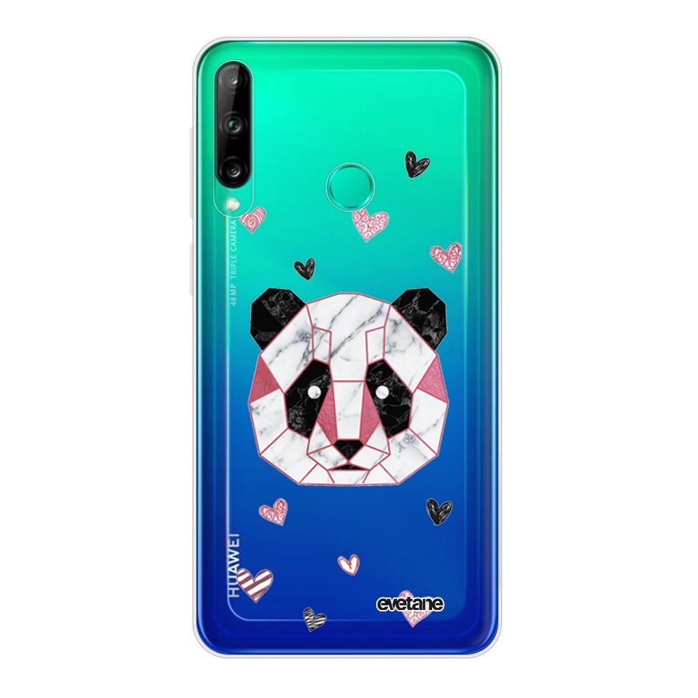 Evetane - Coque Huawei P40 Lite E souple transparente Panda Géométrique Rose Motif Ecriture Tendance Evetane - Coque, étui smartphone