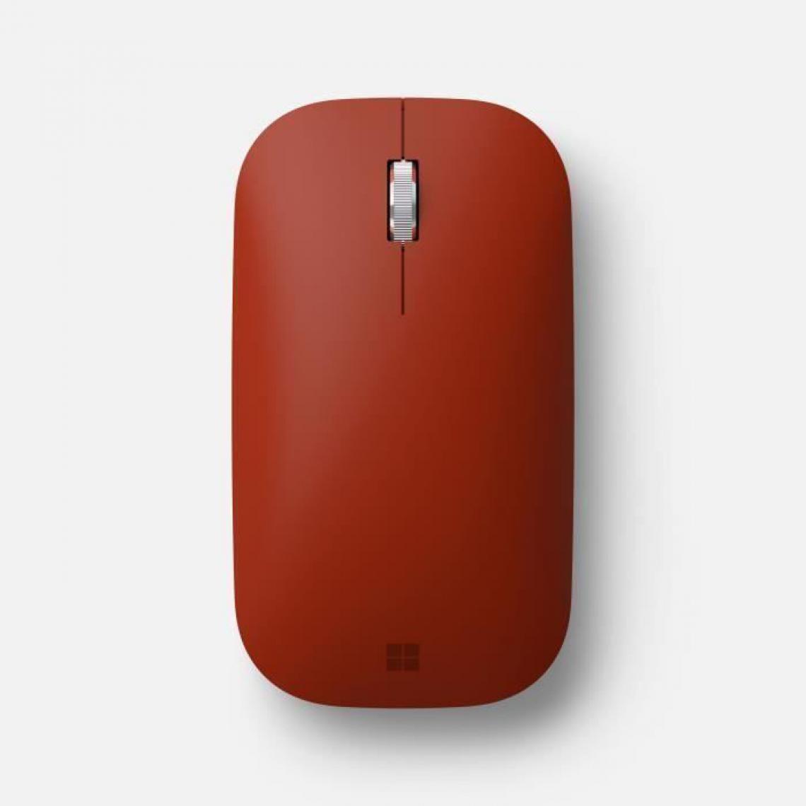 Microsoft - MICROSOFT Surface Mobile Mouse - Souris - Rouge Coquelicot - Souris