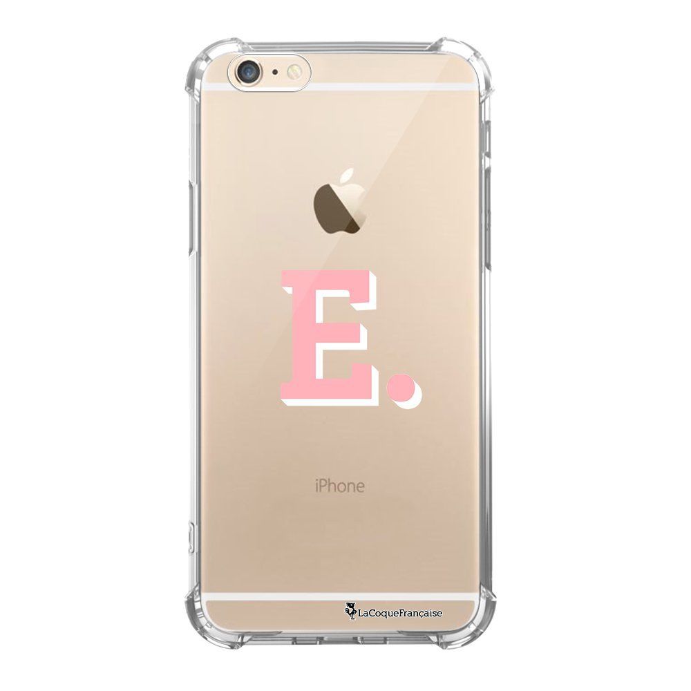 La Coque Francaise - Coque iPhone 6/6S anti-choc souple avec angles renforcés transparente Initiale E La Coque Francaise - Coque, étui smartphone