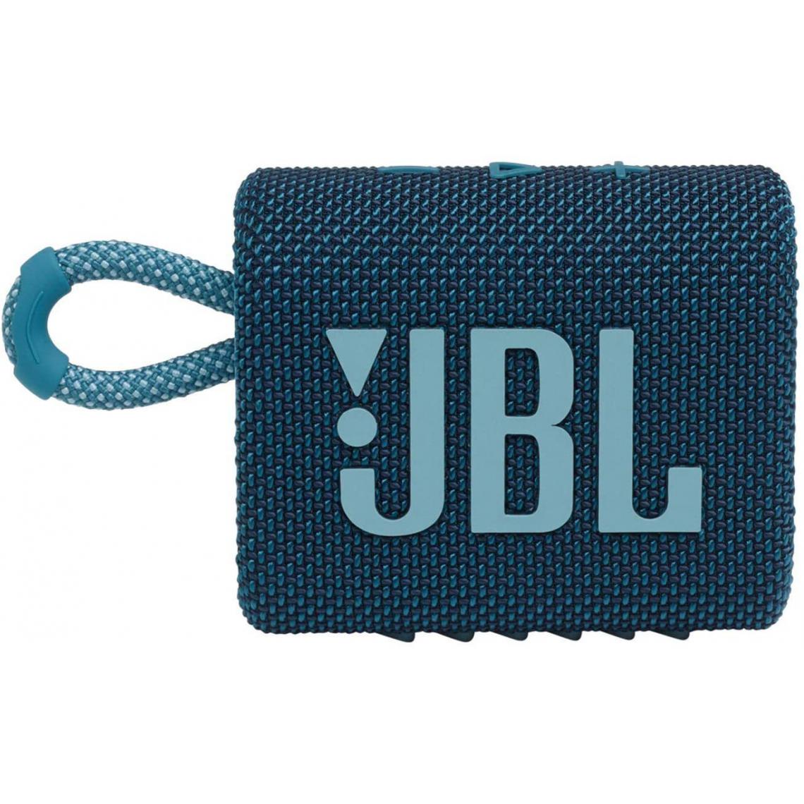 Chrono - JBL GO 3 – Enceinte Bluetooth portable et légère, aux basses intenses et au style audacieux – Étanche à l’eau et à la poussière – Autonomie 6 hrs,Bleu - Enceintes Hifi
