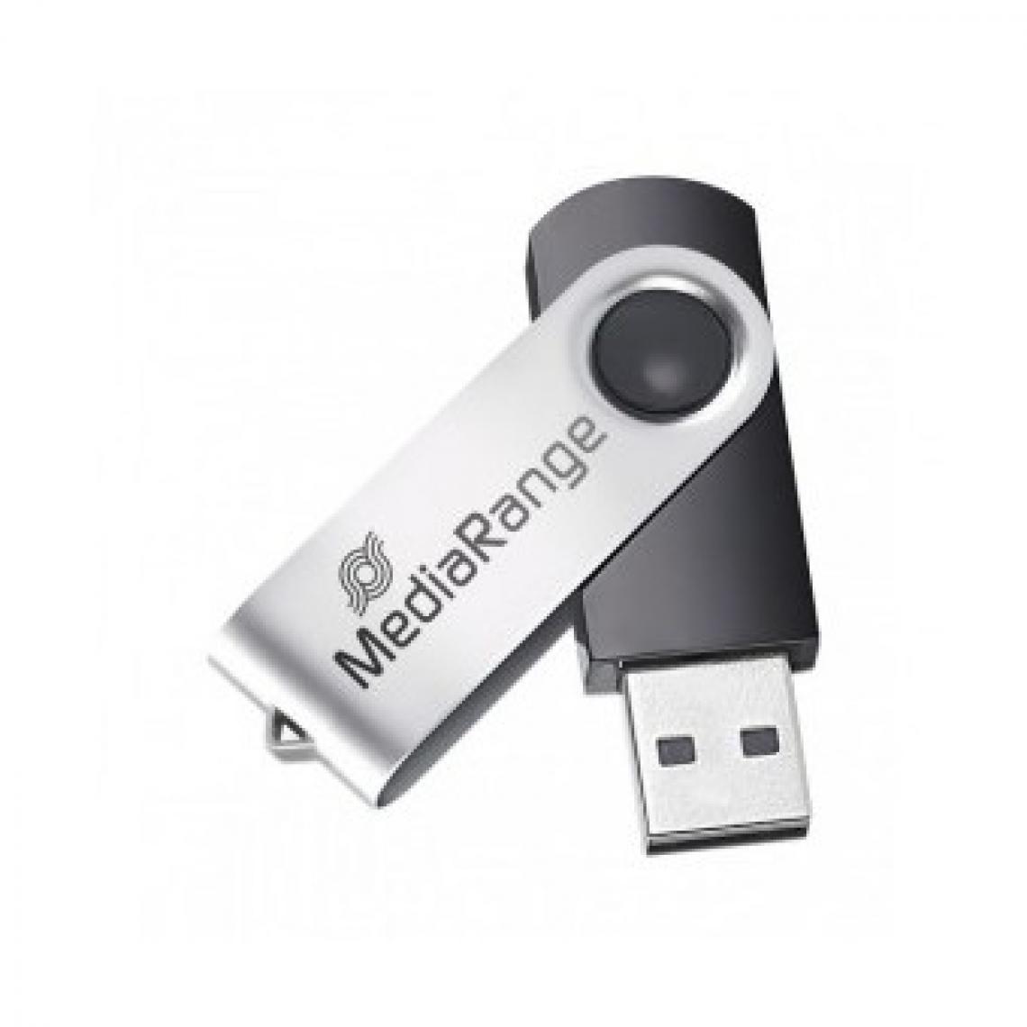 Mediarange - Clé usb 8go Mediarange 2.0 argent - Clés USB
