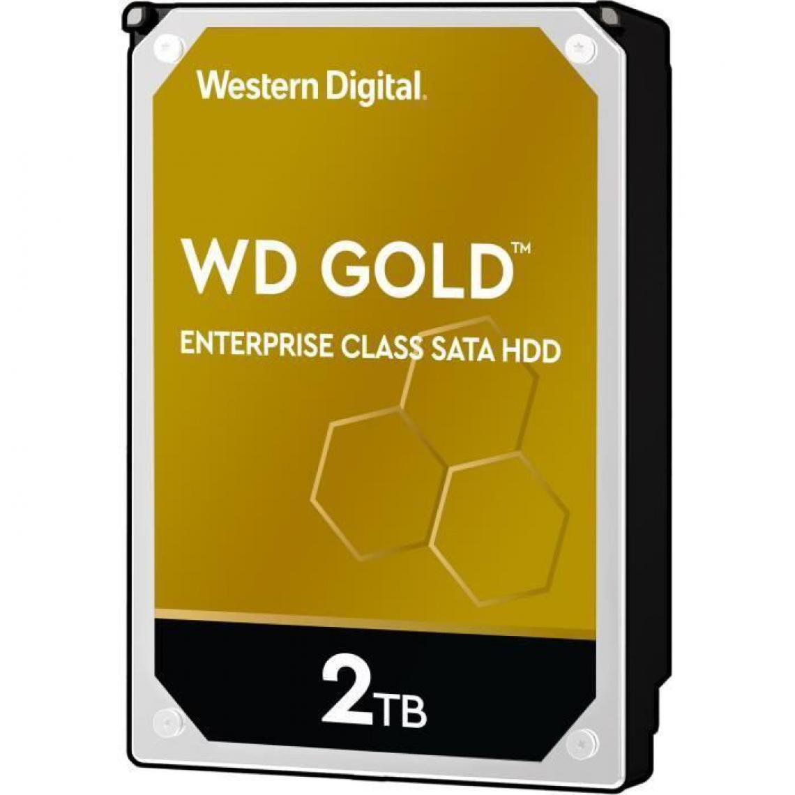 Western Digital - WD Disque dur interne Gold - 2To - 128Mo - 3.5 WD2005FBYZ - Disque Dur interne