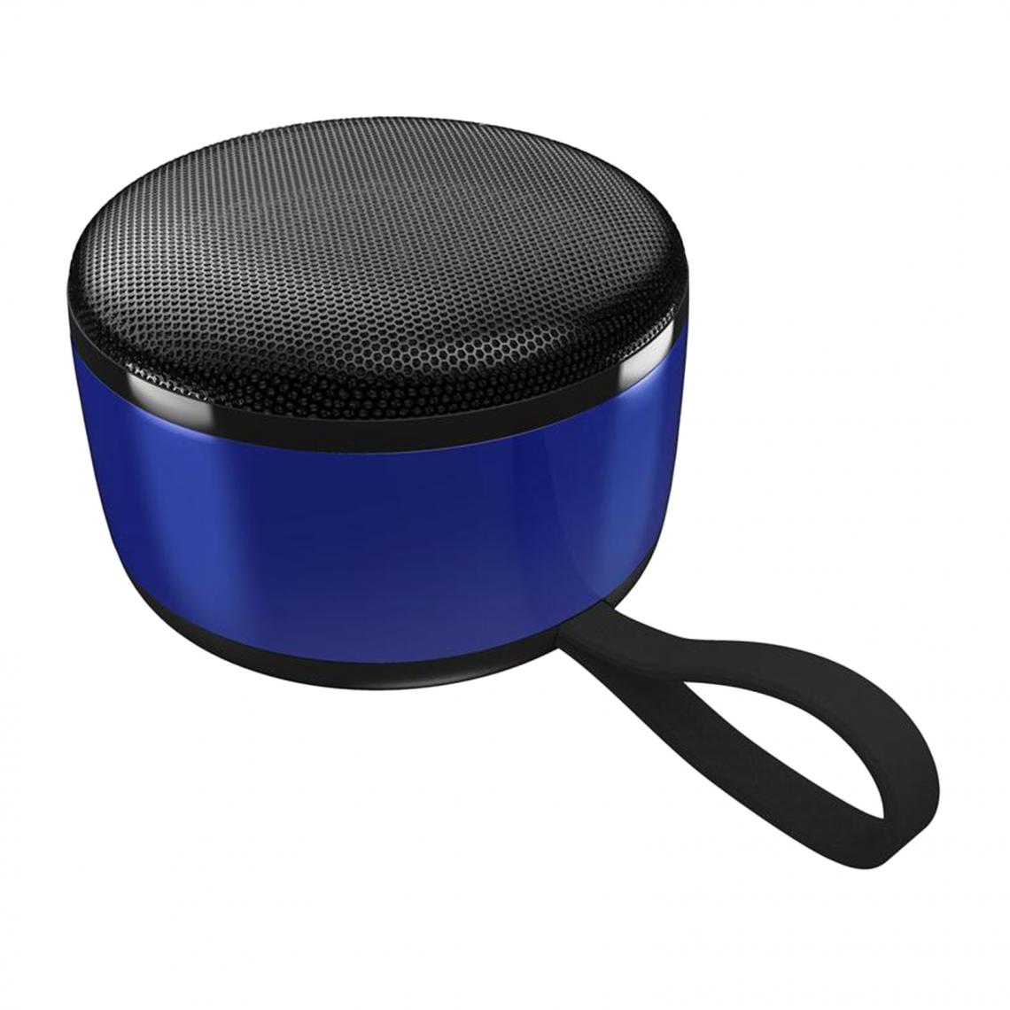 marque generique - Bluetooth 5.0 Haut-parleur Anti-poussière Et Micro Lecteur Audio AUX USB Basse Bleu - Barre de son
