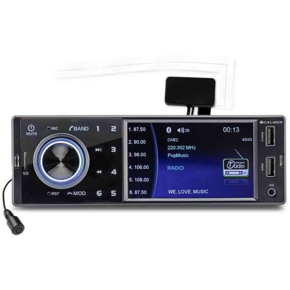 Caliber - Caliber autoradio DAB+ FM Bluetooth USB SD AUX IN - Radio