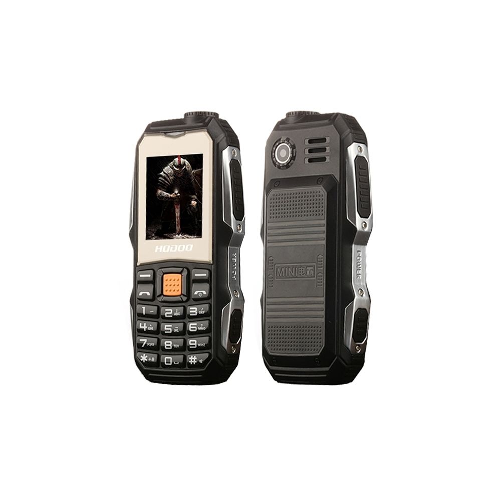 Wewoo - Téléphone Incassable noir triple de preuve d'épreuve, étanche à la poussière antichoc, batterie 3800mAh, écran tactile de 1,8 pouces, 21 clés, lampe de poche LED, FM, double carte SIM - Téléphone mobile