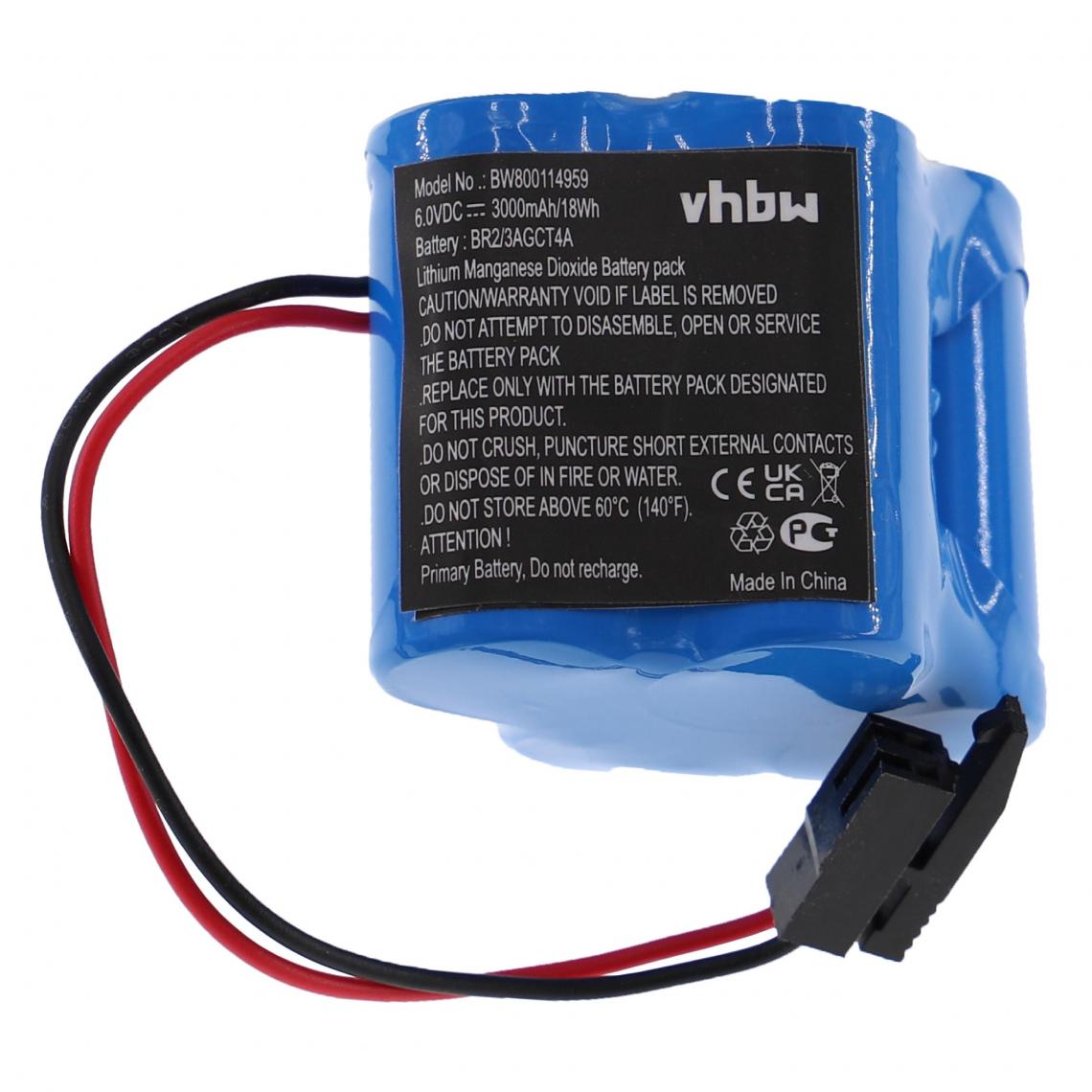Vhbw - vhbw Pile compatible avec GE Fanuc Alpha I Servo Drive, Amplifier ALPHA iSV système de contrôle (3000mAh, 6V, Li-MnO2) - Alimentation modulaire