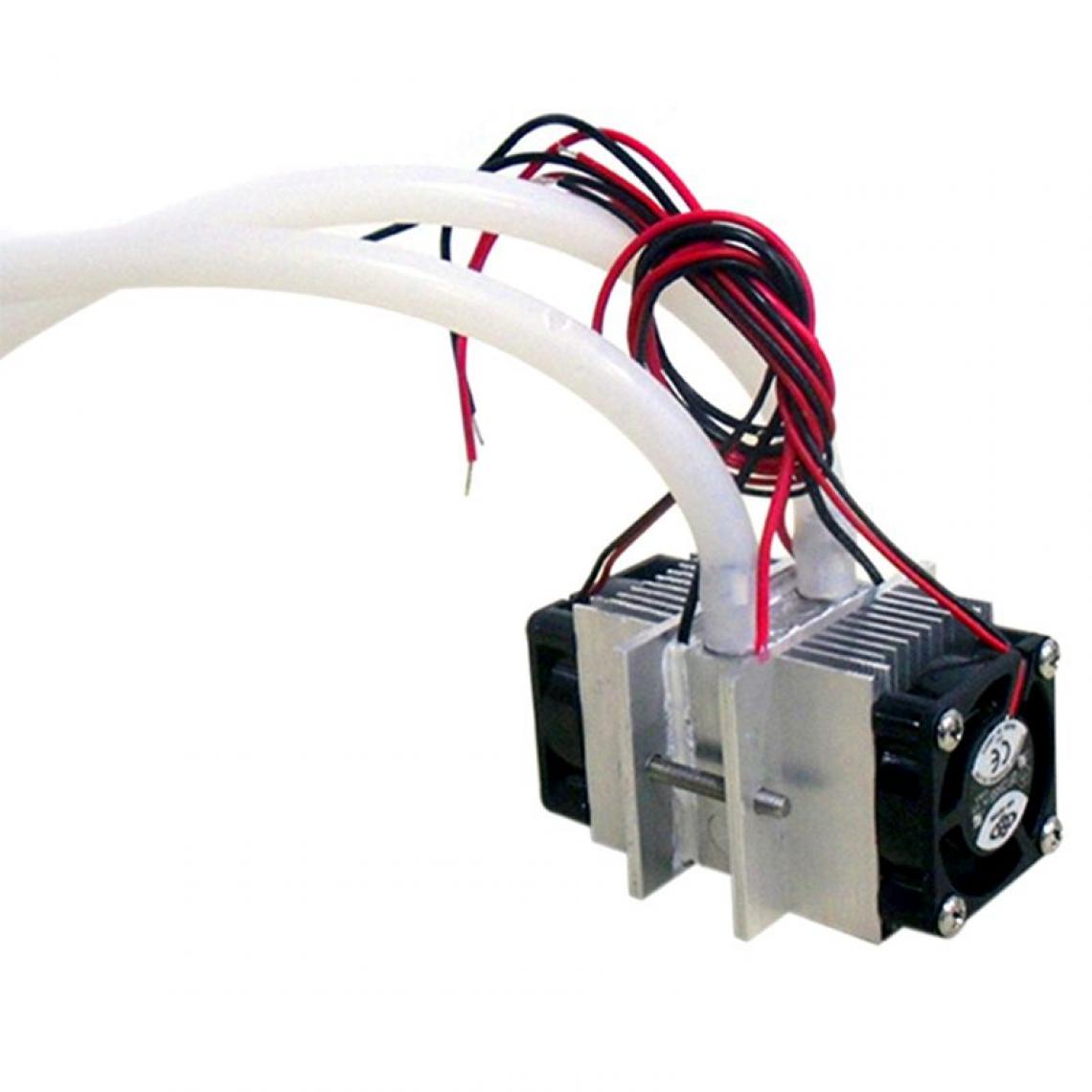 Universal - 1 kit de refroidissement thermoélectrique système de refroidissement à eau + ventilateur + refroidisseur 2PCS(blanche) - Ventilateur Pour Boîtier