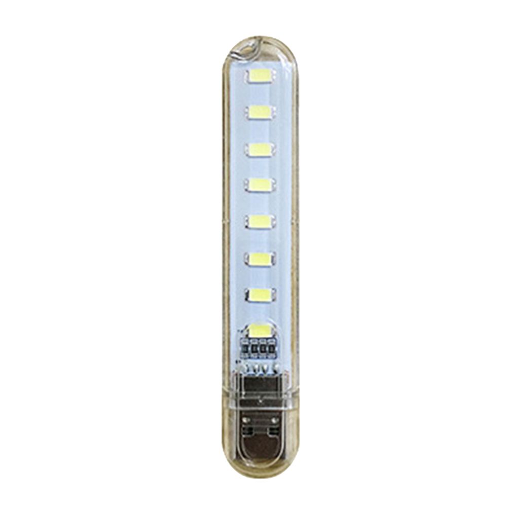 marque generique - Mini lampe de poche USB LED Veilleuse 8 LEDs 5V pour lecture blanc chaud - Personnalisation du PC