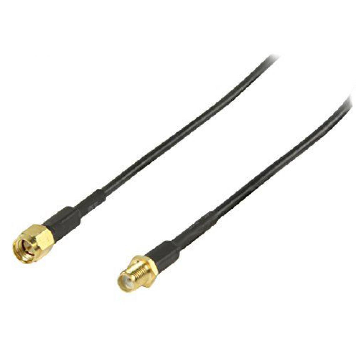 Inconnu - Valueline VGSP02010B20 Câble 2 m Noir - Modem / Routeur / Points d'accès
