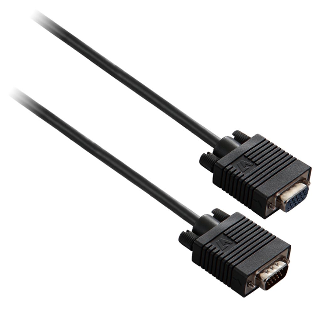 V7 - V7 Câble dextension VGA HDDB15 (m/f) noir 5 m - Câble Ecran - DVI et VGA