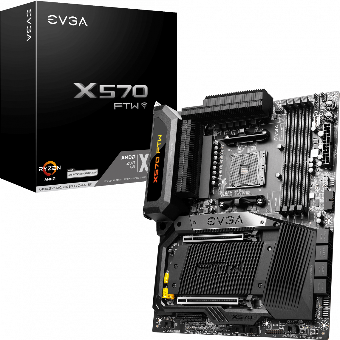 Evga - Carte mère X570 FTW WIFI - Carte mère AMD