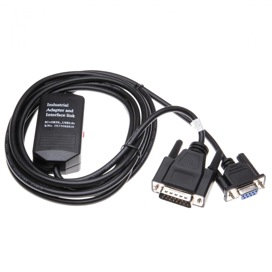 Vhbw - vhbw Câble de l'adaptateur série RS-232 pour les PCs et périphérique Siemens Simatic S5 CPU 944, 944B, 945 300cm noir - Accessoires alimentation