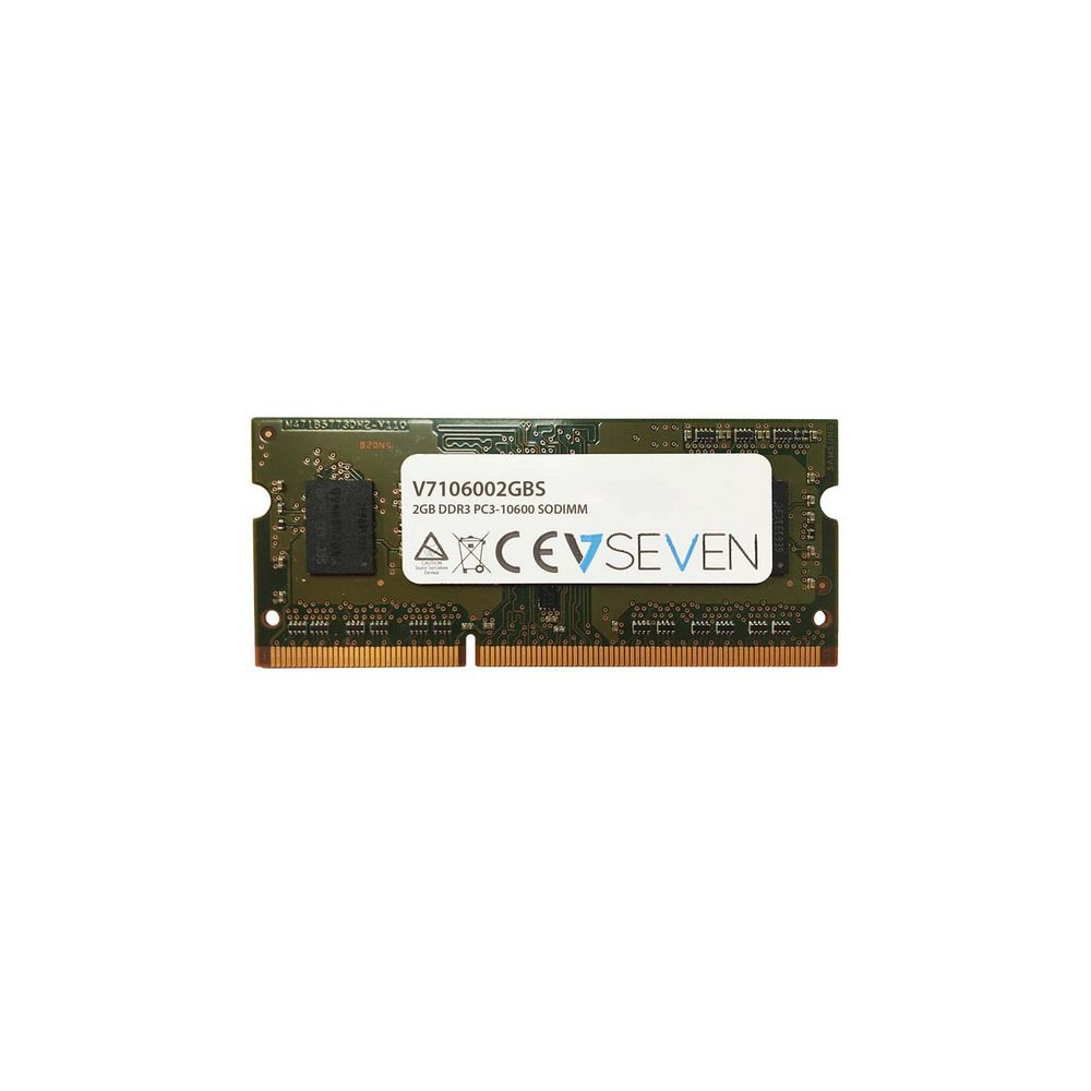 V7 - V7 DDR3 2Gb 1333MHz PC3-10600 1.5V SODIMM (V7106002GBS) - RAM PC Fixe