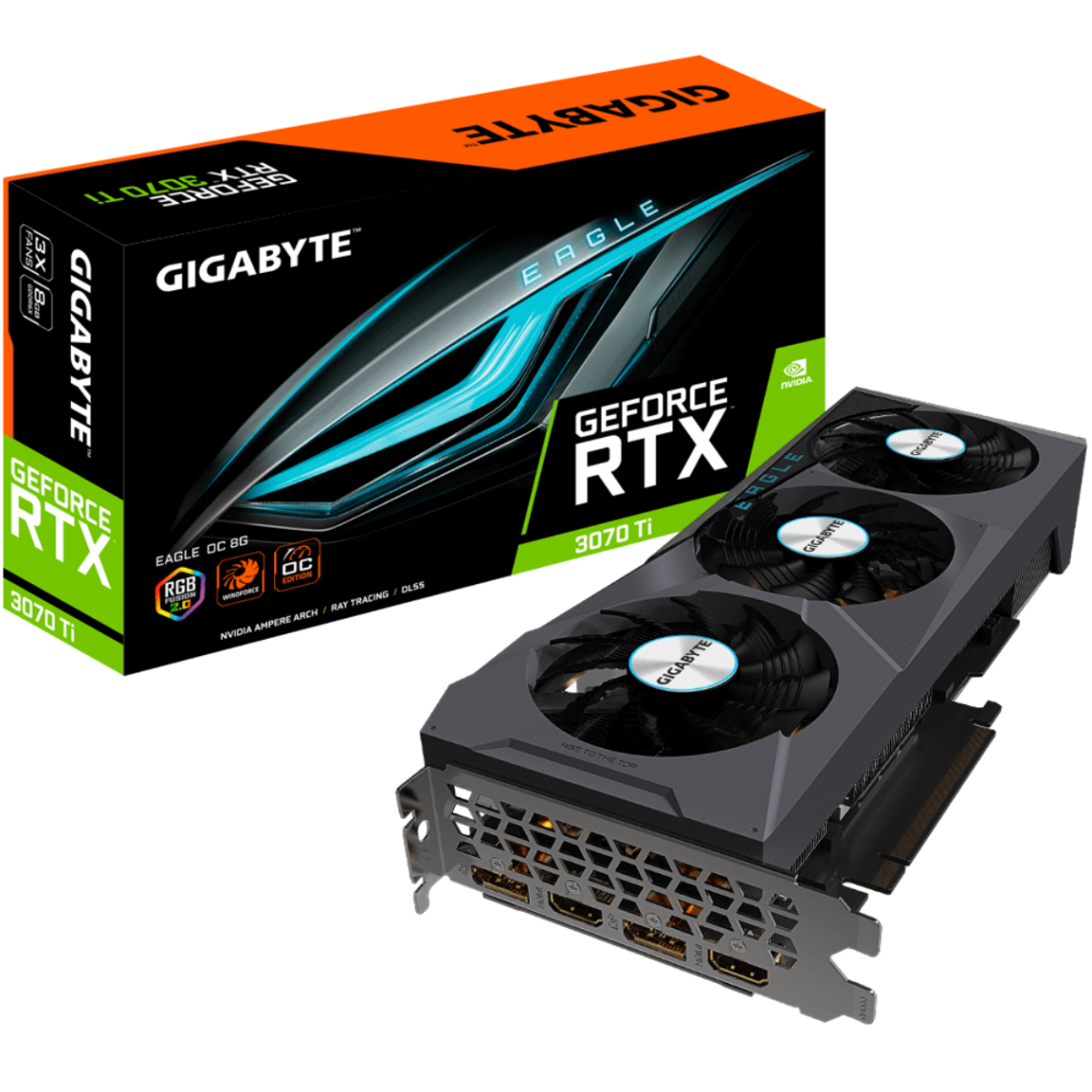 Gigabyte - GeForce RTX 3070 Ti - EAGLE OC - 8 Go - Carte Graphique NVIDIA