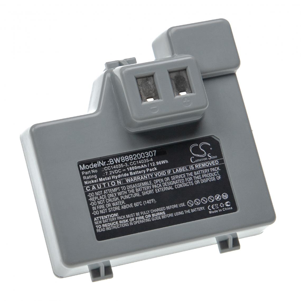 Vhbw - vhbw Batterie remplacement pour Zebra CC14035-3, CC14035-4 pour imprimante, scanner, imprimante d'étiquettes (1800mAh, 7,2V, NiMH) - Imprimante Jet d'encre