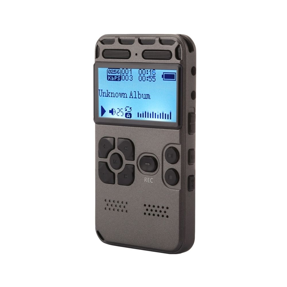 Wewoo - Enregistreur vocal audio portable 8 Go, lecture de musique de / carte TF / LINE-IN et enregistrement téléphonique - Enregistreur audio numérique