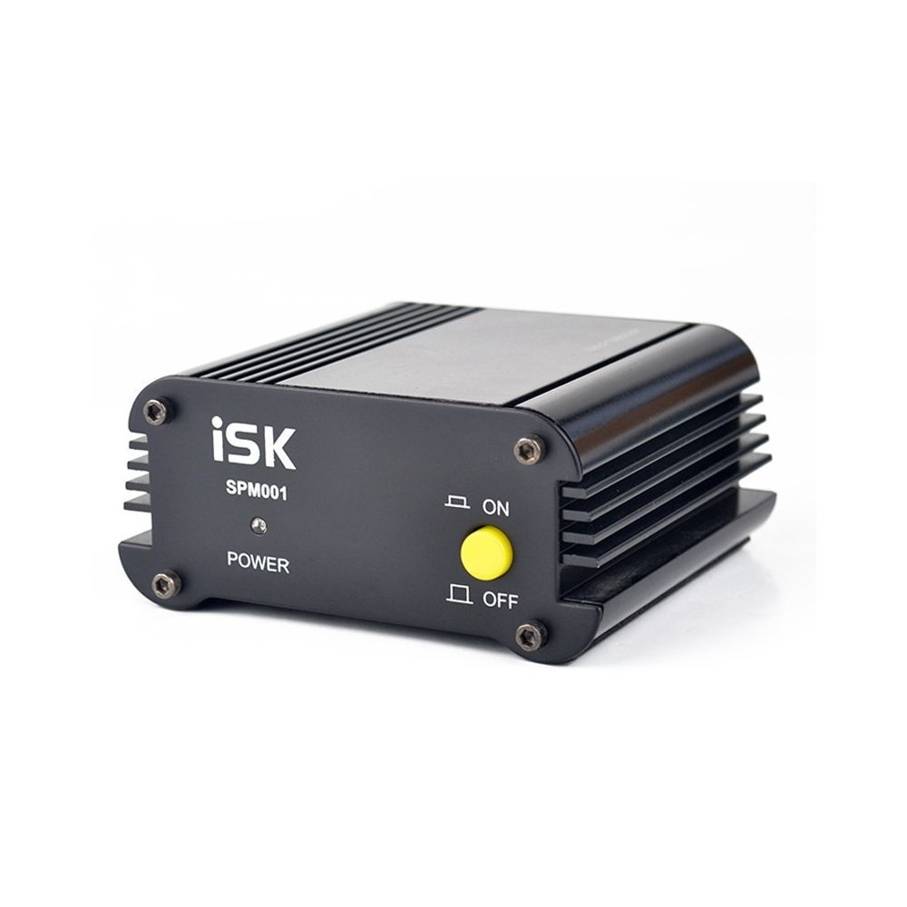Wewoo - Source d'alimentation fantôme ISK SPM001 48V pour microphone à condensateur - Ampli