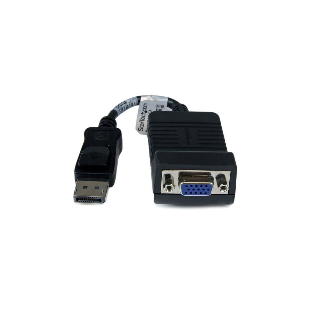 Startech - Adaptateur video DisplayPort vers VGA avec audio - M/F - 1920x1200 / 1080p - Noir - Câble antenne