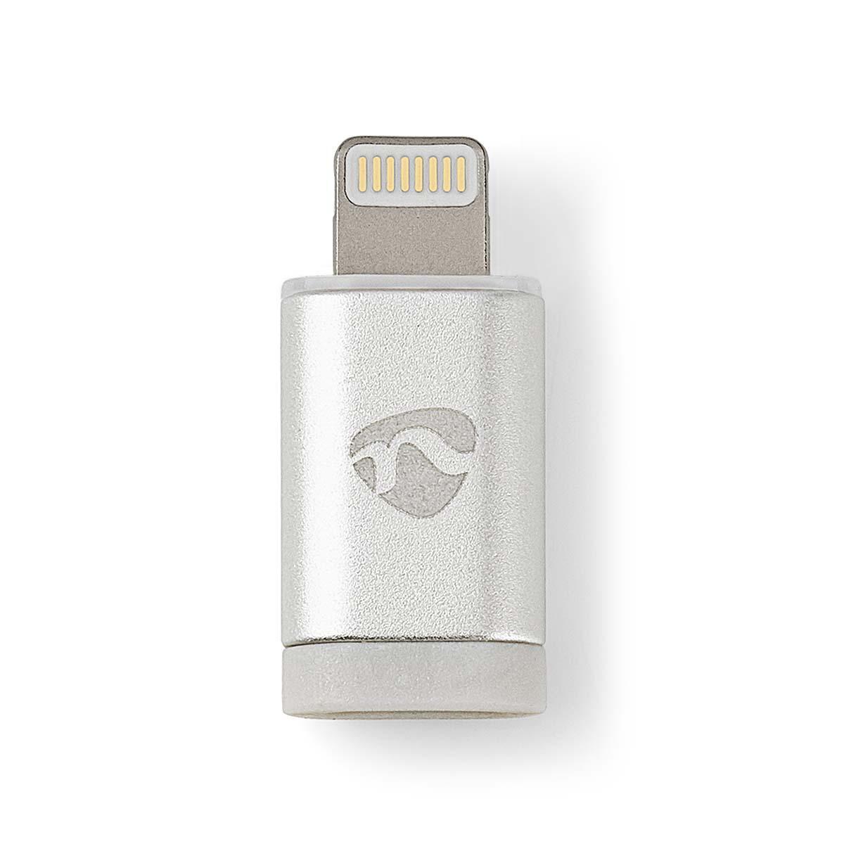 Nedis - Nedis Adaptateur de Synchronisation et de Charge Lightning Mâle 8 Broches vers USB 2.0 Micro-B Femelle - Câble Lightning