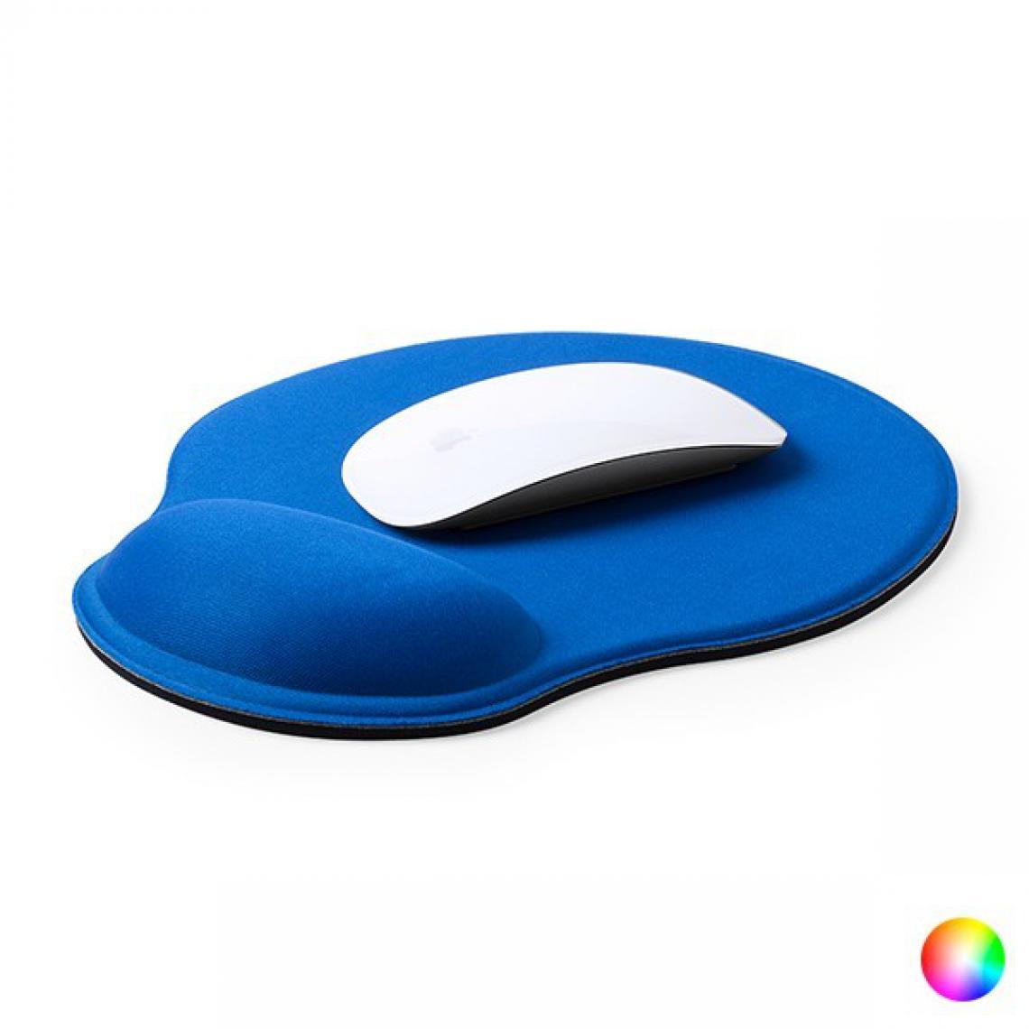 Totalcadeau - Tapis de souris ergonomique avec repose-poignet - Tapis design pour ordinateur et portable Couleur - Noir pas cher - Souris