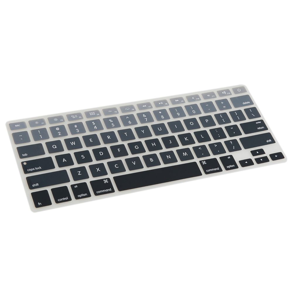 marque generique - Anglais silicone couvercle du clavier de protection pour macbook air 13 ""15"" 17 ""gris - Accessoires Clavier Ordinateur