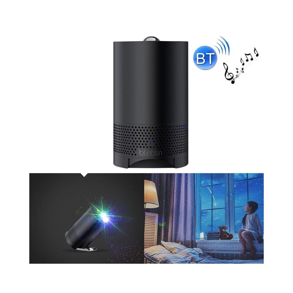 Wewoo - Enceinte Bluetooth d'intérieur noir USB Charge Portable Projecteur 1 6 W Laser Stéréo Haut-Parleur - Enceintes Hifi