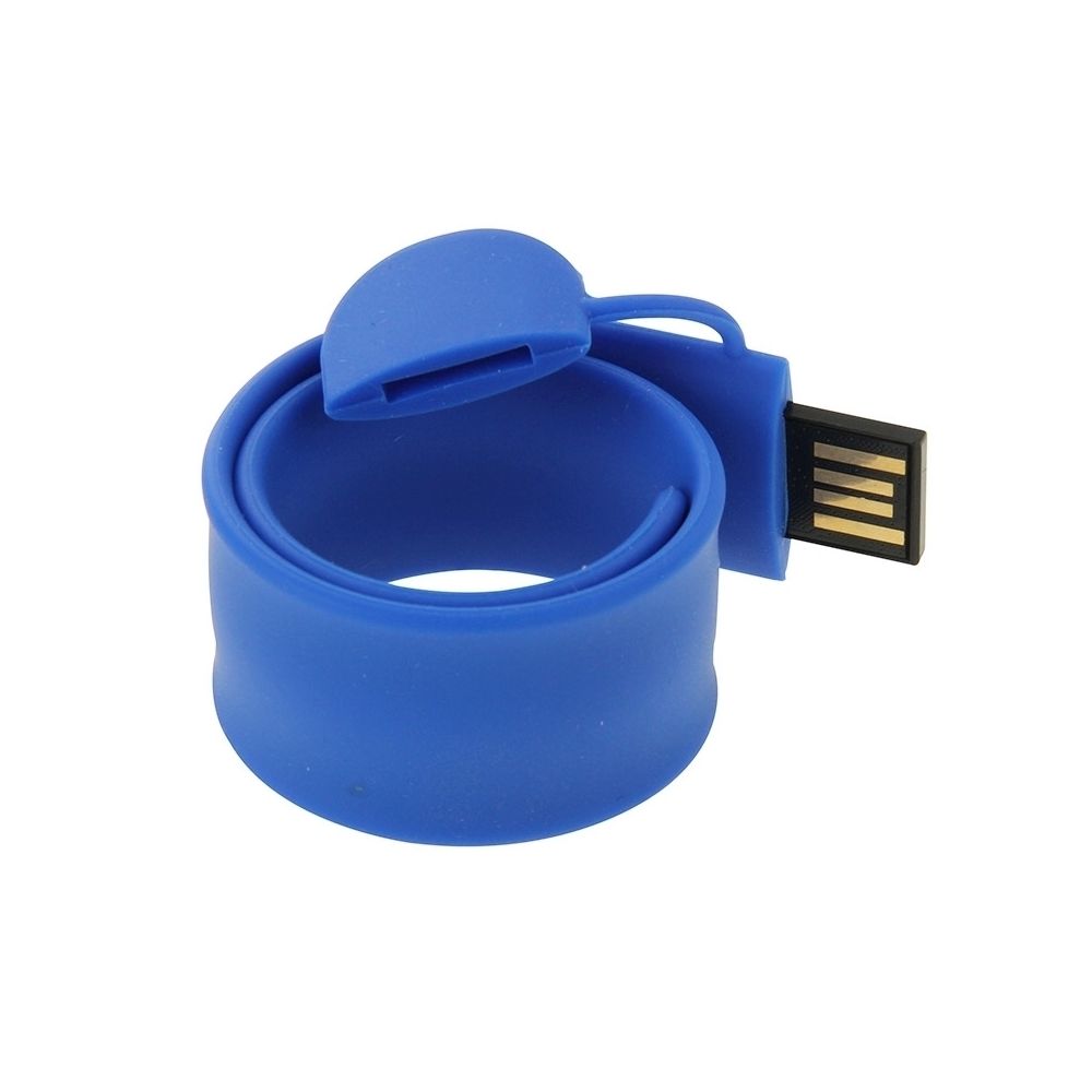 Wewoo - Clé USB bleu foncé Bracelet USB en silicone avec mémoire flash de 32 Go - Clés USB